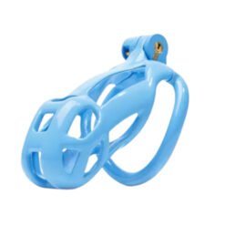 Blue Resin Male Chastity Cage