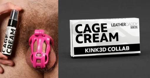 Leather Daddy Chastity Cage Cream