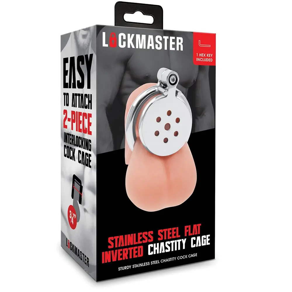 Lockmaster Flat Inverted Chastity Cage